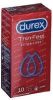 Durex 6x Condooms Thin Feel met Extra Glijmiddel 10 stuks online kopen