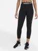 Nike Pro 365 Korte legging met mesh vlakken en halfhoge taille voor dames Zwart online kopen